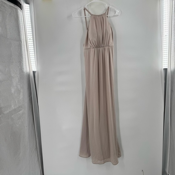 Show me your mumu womens Elegant Beige Halter Maxi Dress XS - Picture 3 of 6